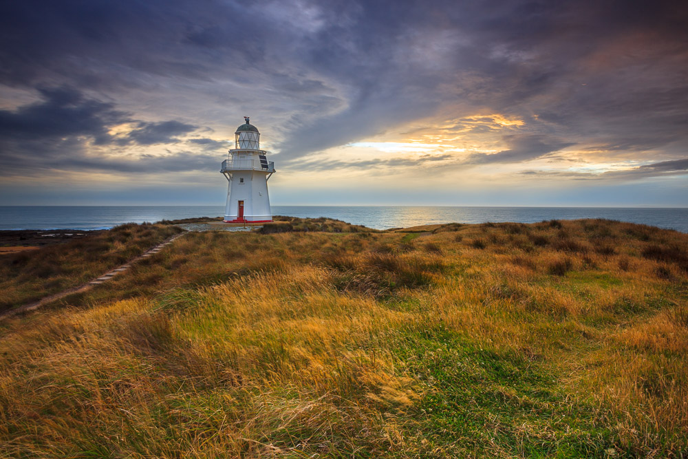 Leuchtturm am Waipapa Point, Catlins Coast, Neuseeland