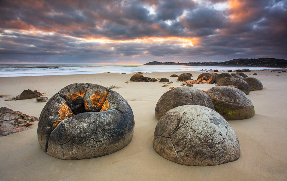 Golden Boulders, Moeraki Bolders, Neuseeland