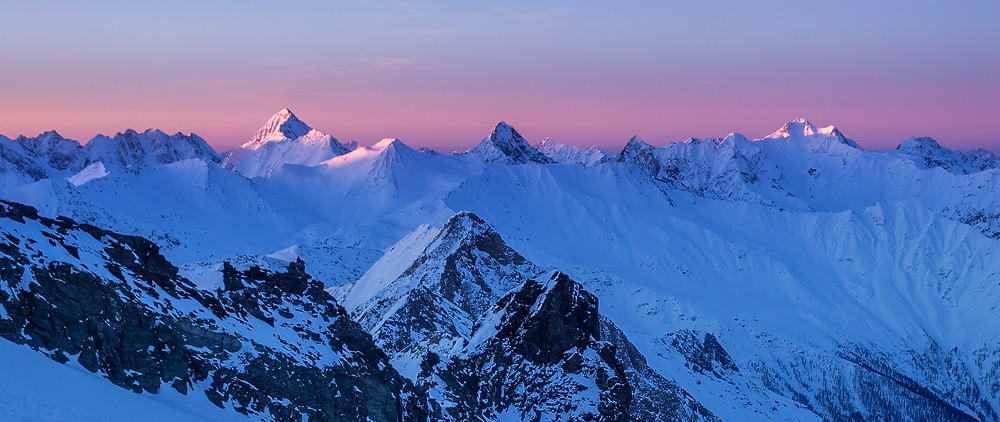 In to the sun, Hohe Tauern, Ostirol, Österreich