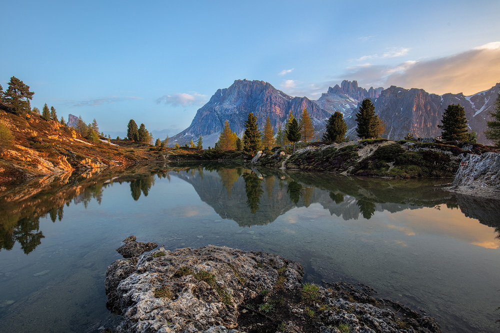 Der Lago Limedes liegt nur eine halbe Stunde Fußweg vom Passo Falzarego entfernt.