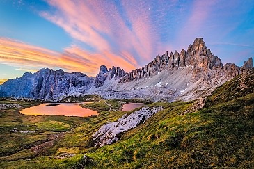 Paternkofel und Bödensee, Südtirol, Italien