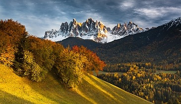 Silent Transition, Geislerspitzen, Villnöstal, Dolomiten, Südtirol, Italien