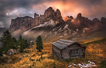 Grödnerjoch, Südtirol, Italien