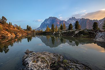 Lago Limedes, Passo Falzarego, Belluno, Dolomiten, Italien