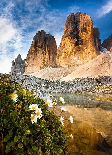 North Faces, Drei Zinnen, Südtirol, Dolomiten, Italien