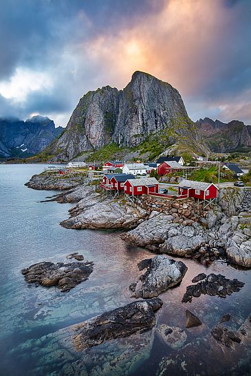 Hamnoy Bridge View, Hamnoy, Reine, Lofoten, Norwegen